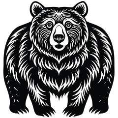 brown bear vector
