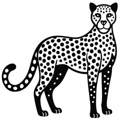 vector illustration of a cartoon giraffe