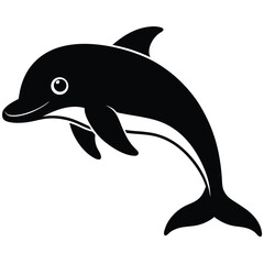 Obraz premium dolphin isolated on white background