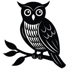 owl sitting on a branch