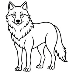 vector illustration of a fox