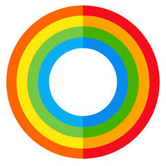 Fototapeta premium Colorful Rainbow Circle Design in Vibrant Colors 