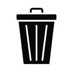 Trash Can Icon Vector Illustration