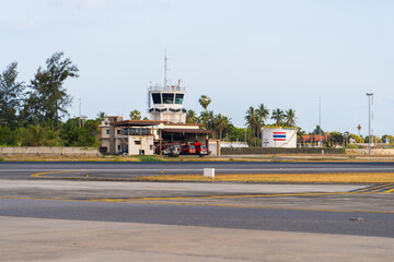 Visit to Samui Airport showcases the tranquil landscape and activity surrounding the popular tropical destination in Thailand