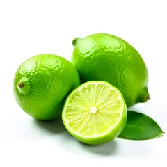 lime on white background