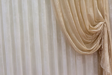 Beautiful curtains in the oriental style