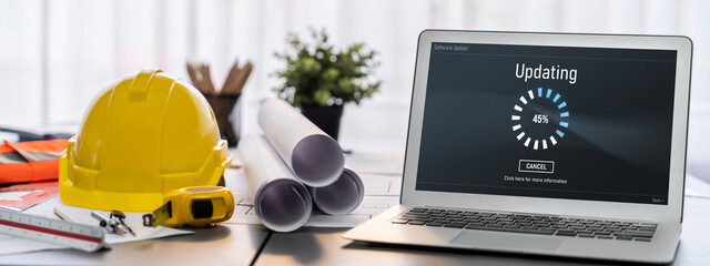 Software update on computer for brisk version of device software upgrade
