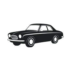 Vintage Car Speeding Down Desert Highway