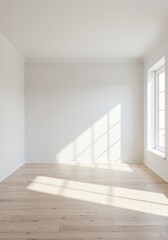 Fototapeta premium empty room with white wall