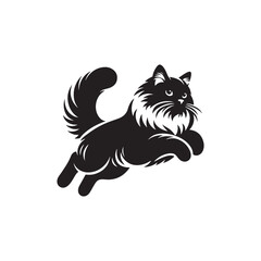 Charming Grace: A Beautiful Collection of Birman Vector Silhouettes Capturing the Elegant Posture, Silky Coat, and Striking Features of This Affectionate Feline Breed.
