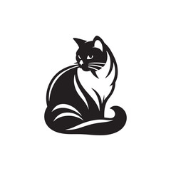 Charming Grace: A Beautiful Collection of Birman Vector Silhouettes Capturing the Elegant Posture, Silky Coat, and Striking Features of This Affectionate Feline Breed.
