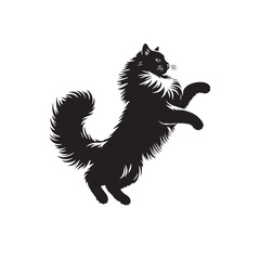 Charming Grace: A Beautiful Collection of Birman Vector Silhouettes Capturing the Elegant Posture, Silky Coat, and Striking Features of This Affectionate Feline Breed.
