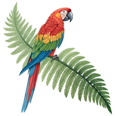 Fototapeta premium red and yellow macaw