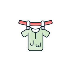 Drying icon design with white background stock illustration