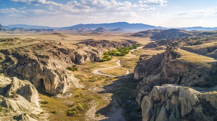 Obraz premium Awe-Inspiring Canyon Landscape in the Desert