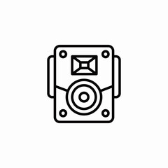 alarm camera security icon sign vector
