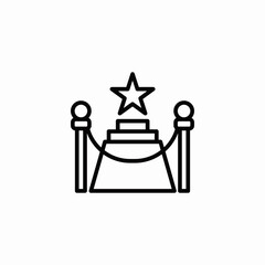 award trophy star icon sign vector