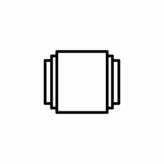 box align stack icon sign vector