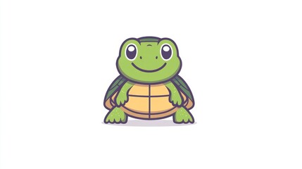 Fototapeta premium Cute cartoon turtle (1)