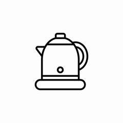 electric kettle icon sign vector