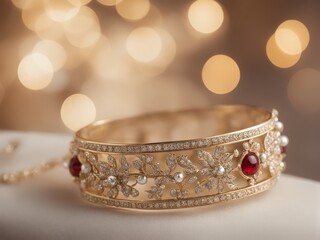 gold and red wedding rings