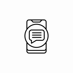 message chat notification icon sign vector