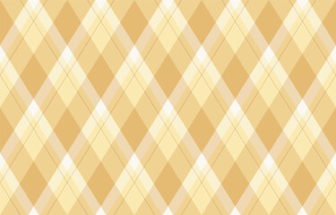 Fototapeta premium Argyle pattern of geometric rhombus. Harlequin check wallpaper design. Classic diamond shaped textile material for web background, print fabric clothing, sweater, wrapping paper, gift card, invitation