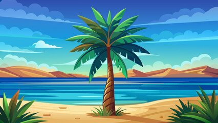 Obraz premium In every frond, there’s a whisper of breeze and a memory of sun. The Washingtonia robusta stands as a monument to warmth, growth, and beauty. Through your design, share the peaceful energy of a quiet 