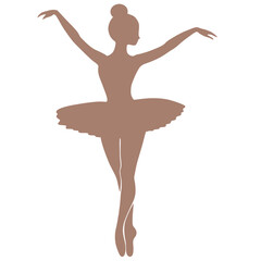 Obraz premium Silhouette of Ballerina