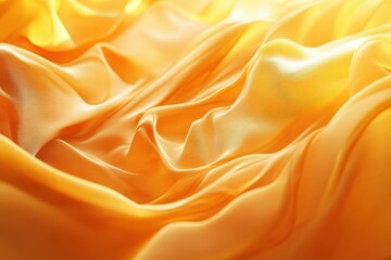 Obraz premium Close-up view of luxurious golden fabric folds.