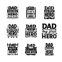 Father's Day Vector Text Graphics. 
