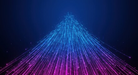 Abstract Representation of Information Flowing Towards a Central Point