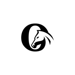 letter O horse logo