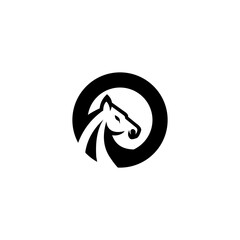 letter O horse logo