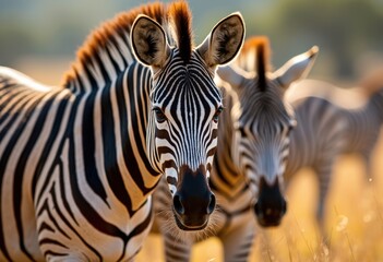 Naklejka premium vivid close zebra stripes nature pattern savanna wildlife detail textures contrast complexity, animal, fur, macro, detailed, wilderness, safari, ecosystem