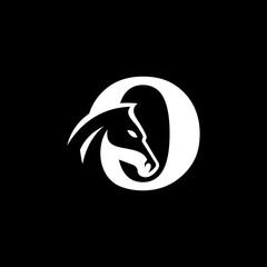 letter O horse logo