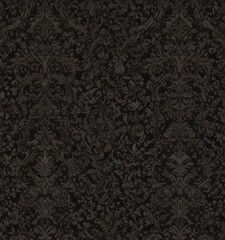 Seamless gothic damask, dark & sophisticated design , texture, luxury