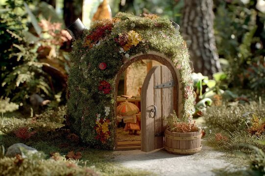 Bunratty Castle contains a fairy-tale village that features a magical fairy house