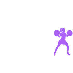 Cheerleaders silhouette