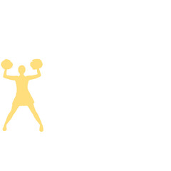 Cheerleaders silhouette