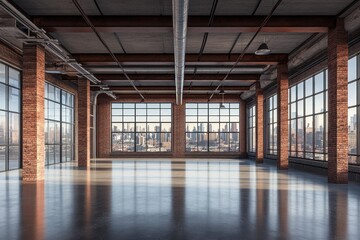 Spacious Loft with City Views: An Industrial Chic Interior Design