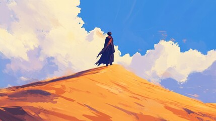 Solitude on a Desert Dune