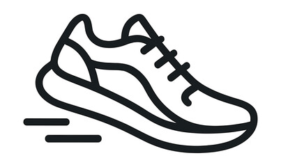 Minimal sneaker icon set &ndash; running, athletic, shoes, sport, casual, design, sneakers, footwear. Vector icons set