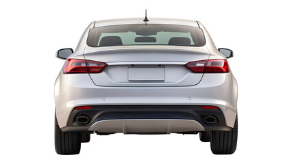 Naklejka premium car with back view isolated on transparent white background, clipping path