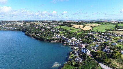 survol de la baie de Kinsale en Irlande près de Cork