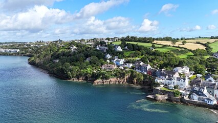 survol de la baie de Kinsale en Irlande près de Cork