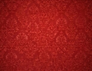 Elegant red damask pattern, perfect holiday backdrop,  crimson, wedding