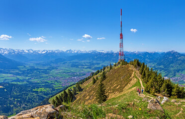 Obraz premium Grünten - Sender - Allgäu - Panorama - Berg