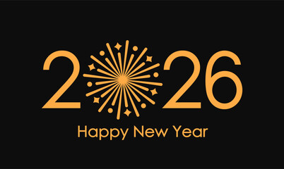 Design for the New Year Celebration of 2026 featuring a captivating Fireworks Theme