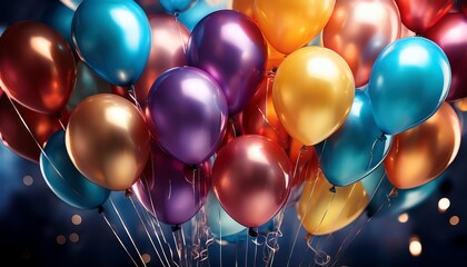 multicolored balloons